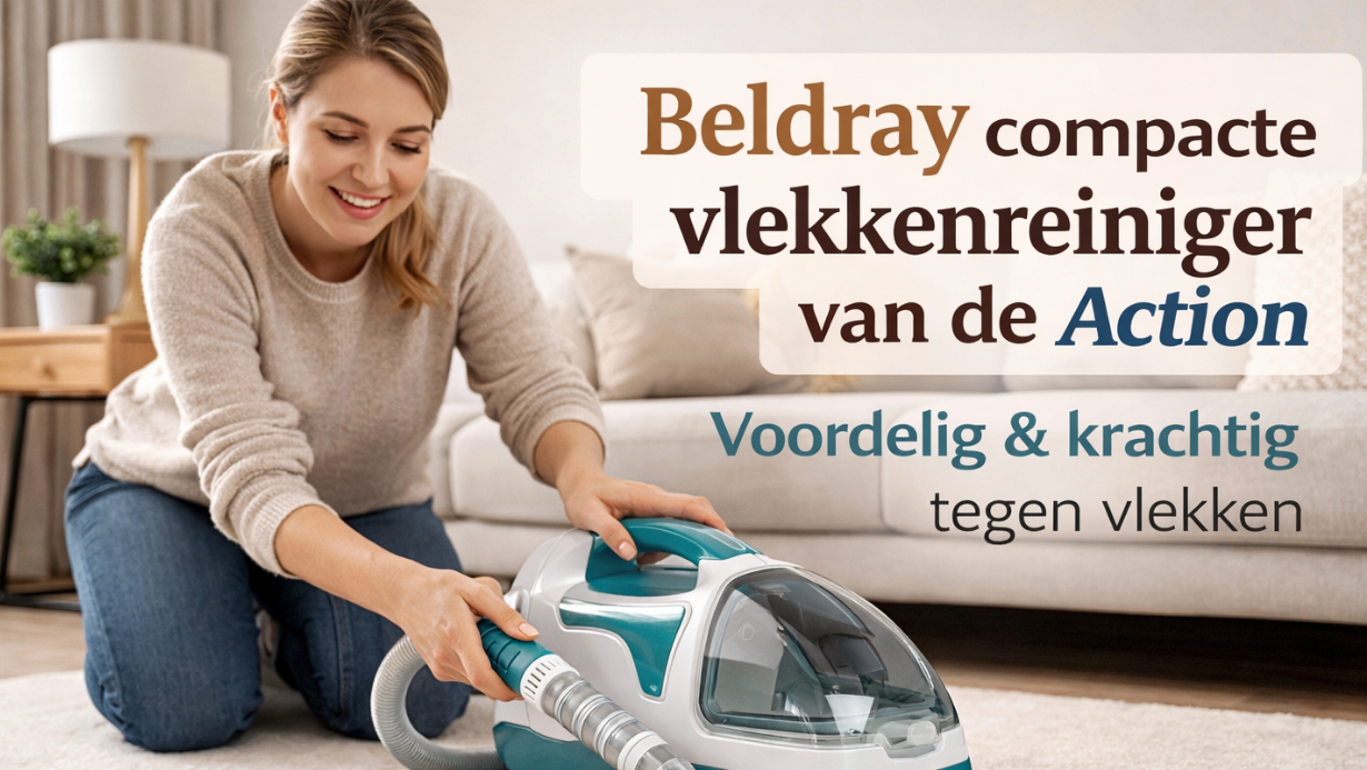 Beldray compacte vlekkenreiniger Action review: klein apparaat, groot resultaat?