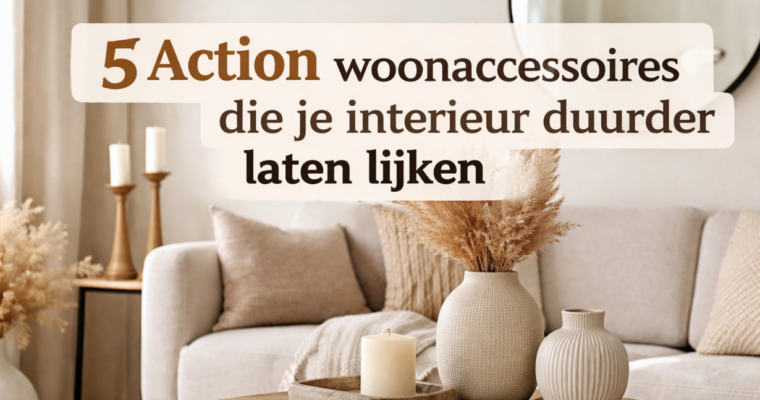 5 Action woonaccessoires die je interieur duurder laten lijken