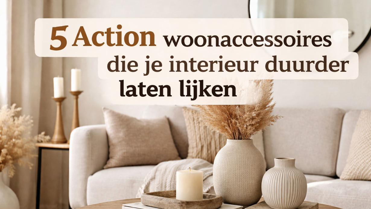 5 Action woonaccessoires die je interieur duurder laten lijken