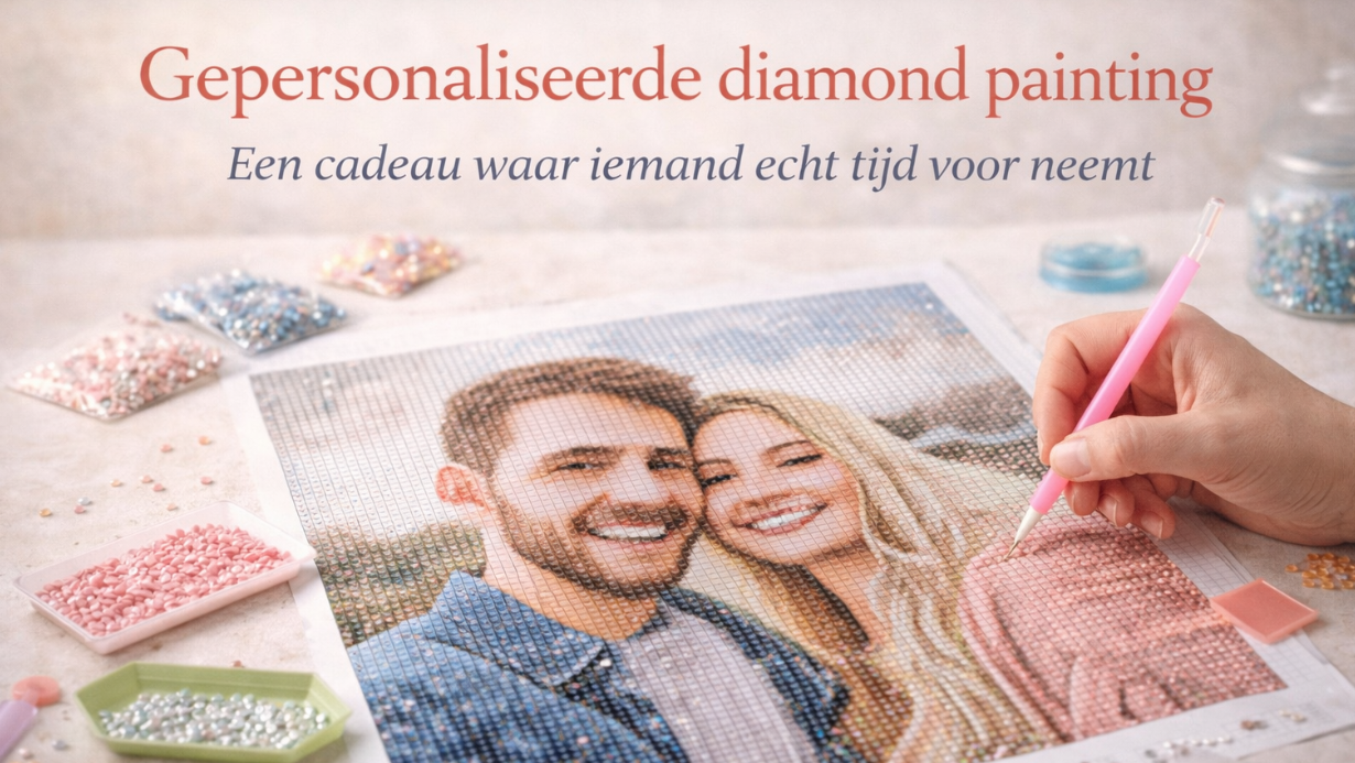 Gepersonaliseerde diamond painting: een cadeau waar iemand echt tijd voor neemt