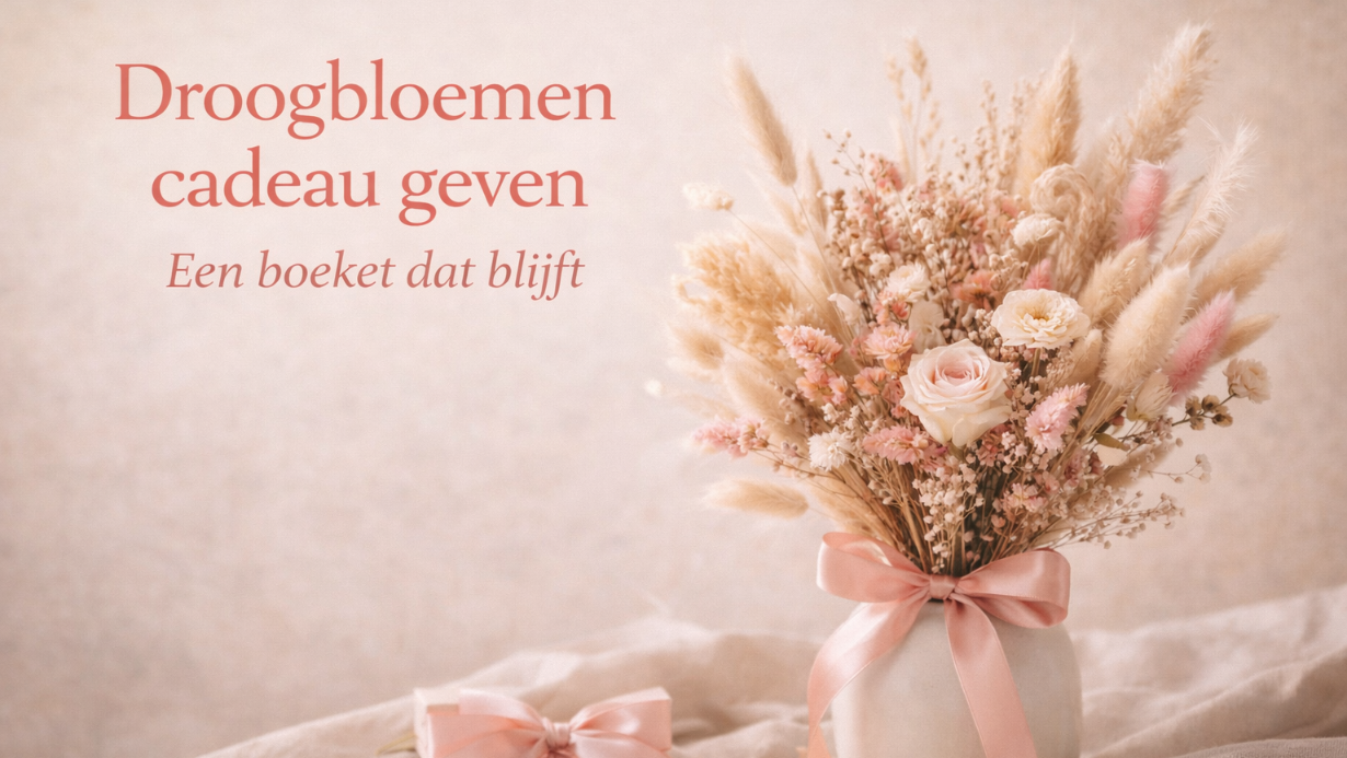 Droogbloemen cadeau geven: een boeket dat blijft