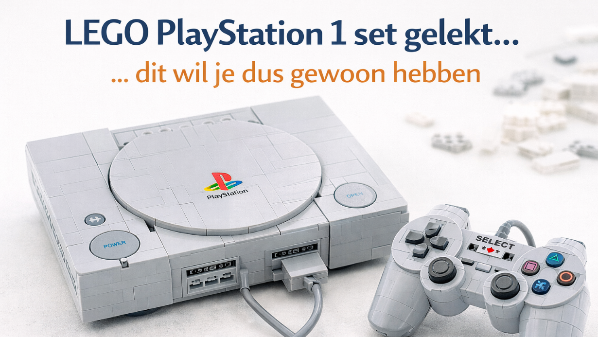 LEGO PlayStation 1 set gelekt… en dit wil je dus gewoon hebben